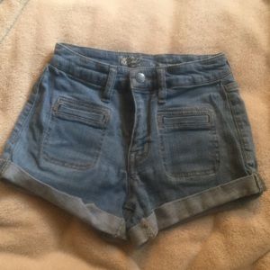 Mossimo hi rise shorts, size 0